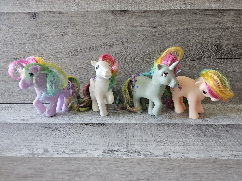 Lot of 4 2017 Bridge Direct My Little Pony 35th Anniversary Pegasus Unicorns